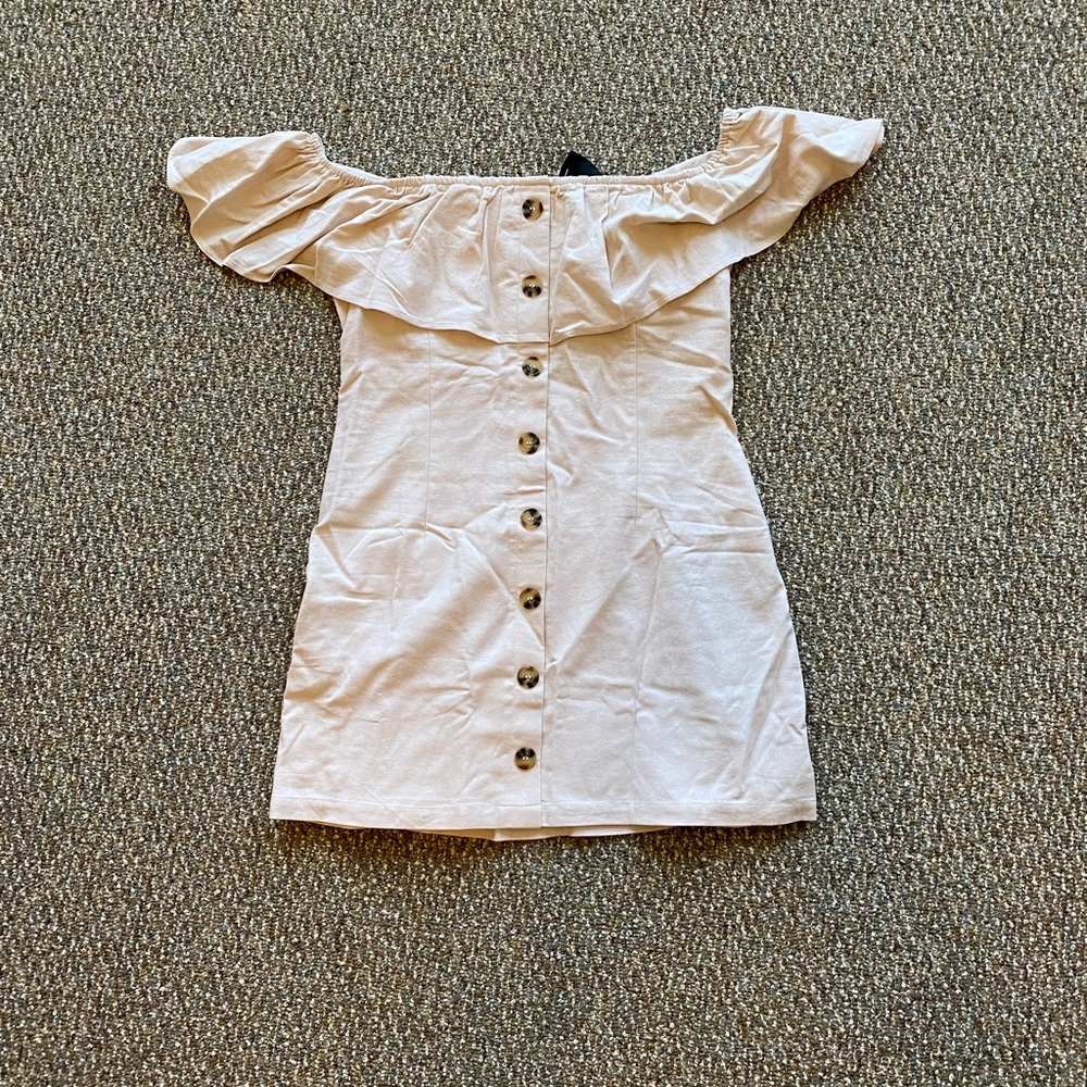 Kittenish off shoulder dress